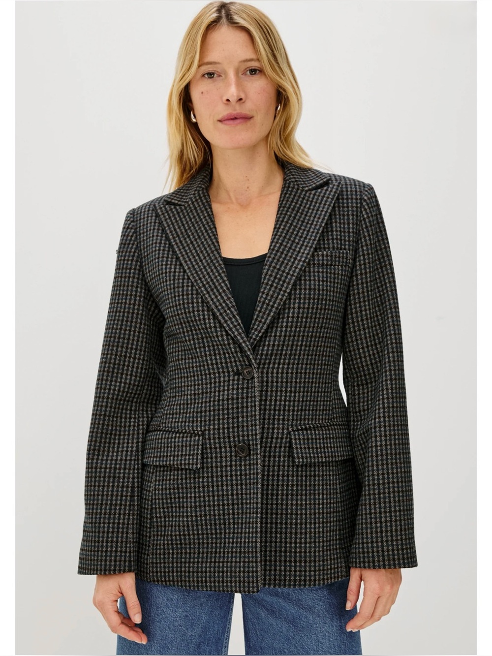 RAILS | Doris Blazer in Glasgow Check, Size XL